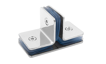 Коннектор для душевой кабины на 3 стекла латунь-хром t727 PC купить в Уфе