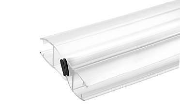 Комплект уплотнителей для стекла в душевую кабину (2 шт.), стекло-стекло 10 мм, с магнитом 135°, 2200 мм t228 купить в Уфе Комплект уплотнителей для стекла в душевую кабину (2 шт.), стекло-стекло 10 мм, с магнитом 135°, 2200 мм t228 купить в Уфе