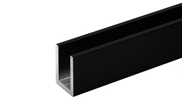 П-образный профиль 19x13, L=2200, алюминий ,черный t756 BL купить в Уфе  П-образный профиль 19x13, L=2200, алюминий ,черный t756 BL купить в Уфе