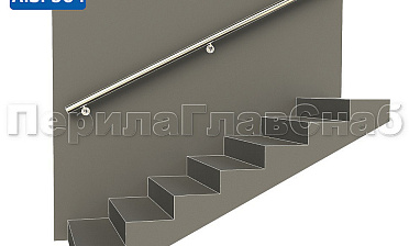 Готовый пристенный поручень с тремя держателями, длина 2300 мм (AISI 304) k730-23 купить в Уфе