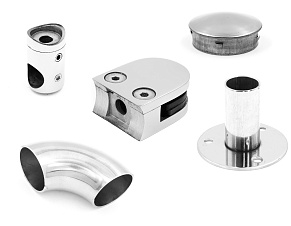 Комплектующие для лестниц, перил и ограждений AISI 316 купить в Уфе