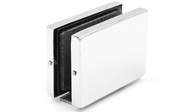 Коннектор стена-стекло с монтажной пластиной, полированный, вырез 09 t192 PSS купить в Уфе