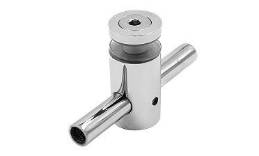 Спайдерный стеклодержатель для стекла 10 мм (5+5 мм), полированный, регулируемый (AISI 201) k215 купить в Уфе Спайдерный стеклодержатель для стекла 10 мм (5+5 мм), полированный, регулируемый (AISI 201) k215 купить в Уфе