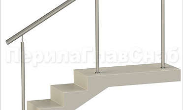 Нержавеющие ограждения без ригелей для крыльца купить в Уфе