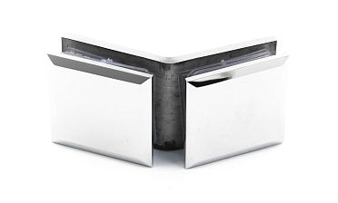 Коннектор для душевой кабины стекло-стекло 135° 45х45 мм латунь-хром t736 PC купить в Уфе