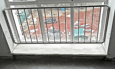 Ограждения из нержавейки экранного типа «Частокол» для окон купить в Уфе