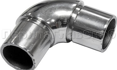 Отвод трубы Ø25.4 мм с установочными кольцами, полированный (AISI 304) k325 купить в Уфе