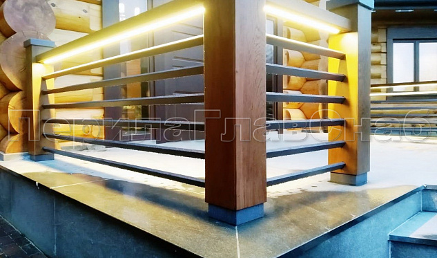 Балконы в частный дом  «Madison Park» в Уфе. Готовые проекты ПерилаГлавСнаб