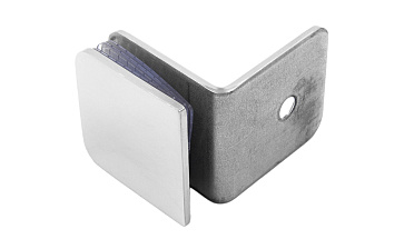 Коннектор для душевой кабины стена-стекло 90° 45х45 мм латунь-хром, полированный t722 PC купить в Уфе