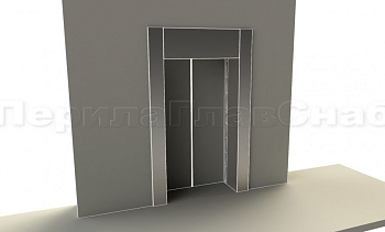 Облицовка портала лифта в Уфе. Готовые проекты ПерилаГлавСнаб