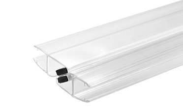 Комплект уплотнителей для стекла в душевую кабину  (2 шт.), стекло-стекло 8 мм, с магнитом 135°, 2200 мм t208 купить в Уфе