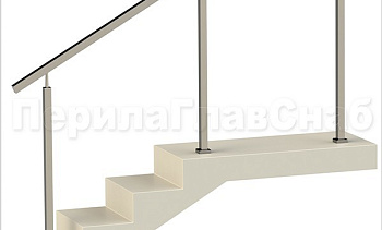 Ограждения без ригелей с квадратным поручнем и квадратными стойками в Уфе. Готовые проекты ПерилаГлавСнаб Ограждения без ригелей с квадратным поручнем и квадратными стойками в Уфе. Готовые проекты ПерилаГлавСнаб