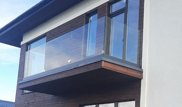 Частный дом балкон в Уфе. Готовые проекты ПерилаГлавСнаб