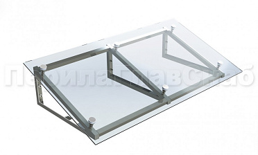 Козырек на треугольном скате на спайдерах купить в Уфе