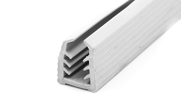 Уплотнитель в поручень с пазом 27х30 для стекла 12мм, EPDM СЕРЫЙ Фk306-G купить в Уфе Уплотнитель в поручень с пазом 27х30 для стекла 12мм, EPDM СЕРЫЙ Фk306-G купить в Уфе