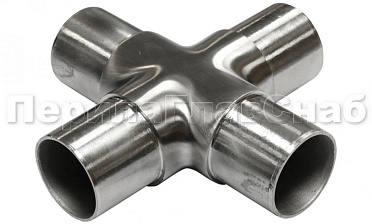 Соединение поручня Ø50.8 мм, крестовина (AISI 304) k361 купить в Уфе