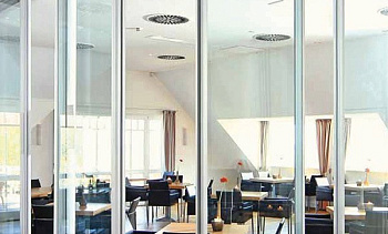 Стеклянные перегородки для зоны отдыха в офисе в Уфе. Готовые проекты ПерилаГлавСнаб