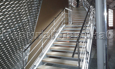 Нержавеющие перила и ограждения с подсветкой купить в Уфе