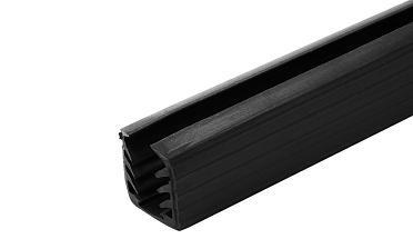 Уплотнитель в поручень с пазом 24х24 под LED ленту на стекло 12мм EPDM (палки 3 м) Фk300 купить в Уфе