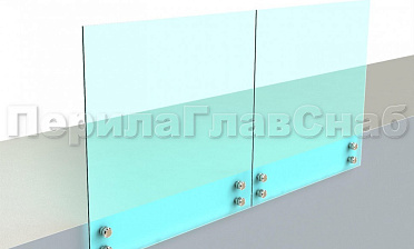Ограждение без поручня на точечном креплении купить в Уфе