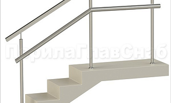 Ограждения с квадратным поручнем и дополнительным поручнем без ригелей в Уфе. Готовые проекты ПерилаГлавСнаб Ограждения с квадратным поручнем и дополнительным поручнем без ригелей в Уфе. Готовые проекты ПерилаГлавСнаб