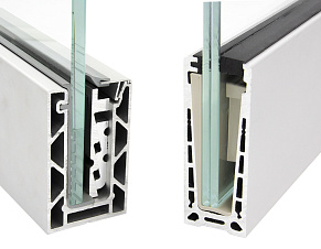 Алюминиевый профиль для стекла зажимной купить в Уфе