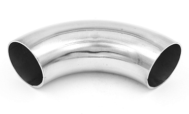 Длинный отвод поручня под сварку Ø50.8х180х1.5 мм, длина 180 мм, полированный 400 Grit, (aisi 304) k021-11 купить в Уфе