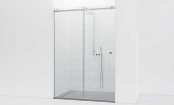 Комплект фурнитуры для душевой перегородки в проеме на профиле с раздвижной дверью t562-1 в Уфе. Готовые проекты ПерилаГлавСнаб