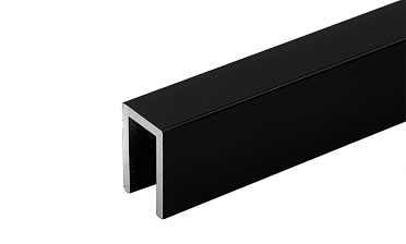 П-образный профиль 19x13, L=2200, алюминий ,черный, уценка t756 BL-У купить в Уфе П-образный профиль 19x13, L=2200, алюминий ,черный, уценка t756 BL-У купить в Уфе