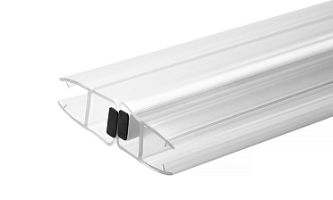 Комплект уплотнителей для стекла в душевую кабину (2 шт.), стекло-стекло 8 мм, с магнитом 180°, 2200 мм t209 купить в Уфе