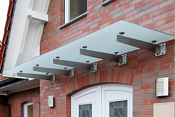 Консольные козырьки и навесы в Уфе. Готовые проекты ПерилаГлавСнаб - фото 10