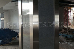 Облицовка колонн нержавеющей сталью в Уфе. Готовые проекты ПерилаГлавСнаб - фото 9