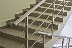 Ограждения из нержавеющей стали с тремя ригелями в Уфе. Готовые проекты ПерилаГлавСнаб - фото 16