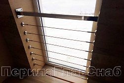 Ограждение на окна из нержавеющей стали в Уфе. Готовые проекты ПерилаГлавСнаб - фото 16