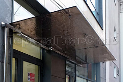 Стеклянные козырьки на вантах в Уфе. Готовые проекты ПерилаГлавСнаб - фото 31