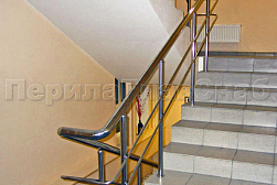 Перила и ограждения из нержавеющей стали с двумя ригелями в Уфе. Готовые проекты ПерилаГлавСнаб - фото 11