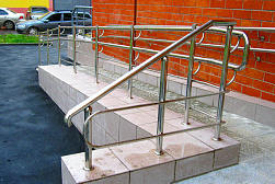 Поручни для инвалидов из нержавеющей стали в Уфе. Готовые проекты ПерилаГлавСнаб - фото 16