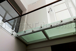 Цельностеклянные ограждения на несущем стекле в Уфе. Готовые проекты ПерилаГлавСнаб - фото 27