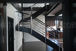 Перила для лестниц из металла в Уфе. Готовые проекты ПерилаГлавСнаб - фото 8