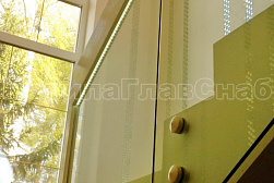 Стеклянные перила для лестниц в Уфе. Готовые проекты ПерилаГлавСнаб - фото 5