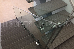 Стеклянные перила для лестниц в Уфе. Готовые проекты ПерилаГлавСнаб - фото 17