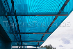 Консольные козырьки и навесы в Уфе. Готовые проекты ПерилаГлавСнаб - фото 5