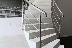 Перила для лестниц из металла в Уфе. Готовые проекты ПерилаГлавСнаб - фото 7