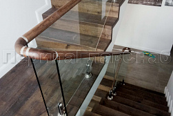 Перила и ограждения из нержавейки и дерева в Уфе. Готовые проекты ПерилаГлавСнаб - фото 23