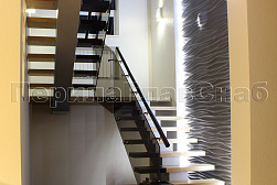 Цельностеклянные ограждения на несущем стекле в Уфе. Готовые проекты ПерилаГлавСнаб - фото 20