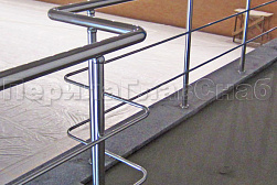 Перила и ограждения из нержавеющей стали с двумя ригелями в Уфе. Готовые проекты ПерилаГлавСнаб - фото 13
