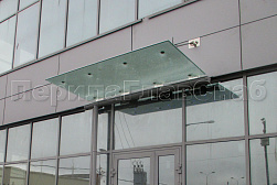Стеклянные козырьки на вантах в Уфе. Готовые проекты ПерилаГлавСнаб - фото 25