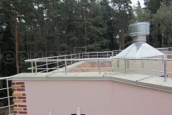 Ограждения для кровли из нержавеющей стали в Уфе. Готовые проекты ПерилаГлавСнаб - фото 4