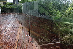 Стеклянные перила для балконов в Уфе. Готовые проекты ПерилаГлавСнаб - фото 15