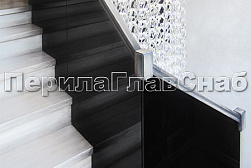 Стеклянные перила для колодезных лестниц в Уфе. Готовые проекты ПерилаГлавСнаб - фото 14